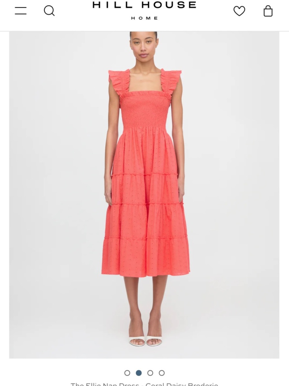 Hill House Ellie nap dress red embroidery